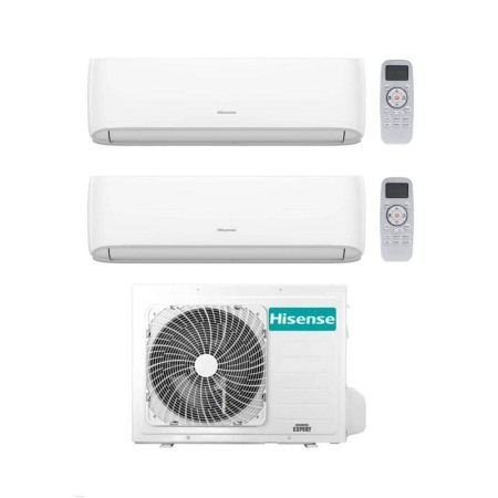 Hisense Climatizzatore Hi Comfort Dual Split 7+12 Con 3AMW52U4RJA Inverter Wi-Fi R-32 Classe A++