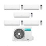 Hisense Climatizzatore Hi Comfort Penta Split 9+9+9+9+12 con 5AMW125U4RTA Inverter Wi-Fi R-32 Classe A++