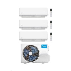 Midea Climatizzatore Inverter Trial Split serie Elegance 12+12+12 con M3OA-27HFN8-Q Wi-Fi optional Classe A++