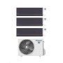 Panasonic Climatizzatore Trial Split Serie Etherea Dark 9+9+9 con CU-3Z52TBE Inverter R-32 Wi-Fi Classe A++
