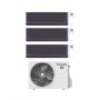 Panasonic Climatizzatore Trial Split Serie Etherea Dark 9+9+9 con CU-3Z52TBE Inverter R-32 Wi-Fi Classe A++