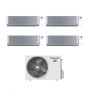 Panasonic Climatizzatore Quadri Split Etherea Silver 9+9+9+12 con CU-4Z80TBE Inverter R-32 Wi-Fi Classe A++