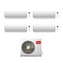 TCL Climatizzatore Inverter Quadri Split Elite F2 serie SN F2S0 9+12+18+18 con MT4250 Wi-Fi R-32 Classe A++