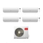TCL Climatizzatore Inverter Quadri Split Elite F2 serie SN F2S0 12+12+18+18 con MT4250 Wi-Fi R-32 Classe A++