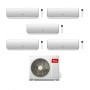 TCL Climatizzatore Inverter Penta Split Elite F2 serie SN F2S0 12+12+12+12+12 con MT4250 Wi-Fi R-32 Classe A++