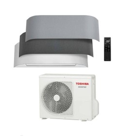 Toshiba Climatizzatore Haori Bianco con Rivestimenti in Tessuto Inclusi Inverter R-32 Wi-Fi Classe A+++