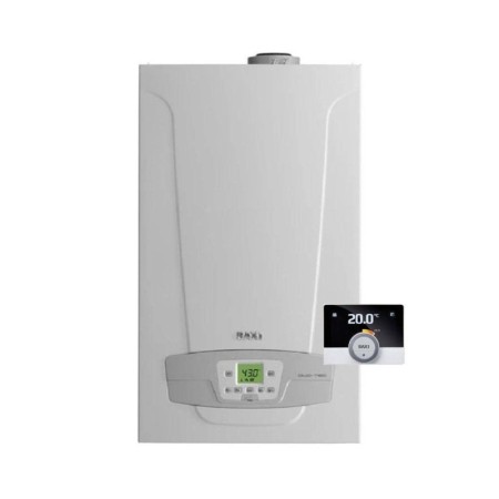 Baxi Caldaia A Condensazione Luna Duo-Tec E 24 kW Metano Completa Di Kit Scarico Fumi e MAGO