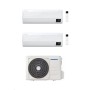 Samsung Climatizzatore Dual Split Windfree Elite 12 + 12 con AJ052TXJ3KG/EU Inverter R-32 Wi-Fi Classe A+++