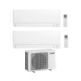 Mitsubishi Climatizzatore Dual Split Linea Plus MSZ-AY VGK 9+9 con MXZ-2F42VF Inverter R-32 Wi-Fi Classe A+++
