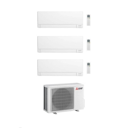 Mitsubishi Climatizzatore Trial Split Linea Plus MSZ-AY VGK 12+12+15 con MXZ-3F68VF Inverter R-32 Wi-Fi Classe A++