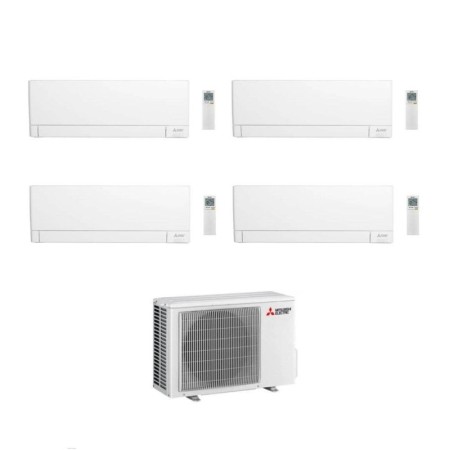 Mitsubishi Climatizzatore Quadri Split Linea Plus MSZ-AY VGK 9+9+9+15 con MXZ-4F72VF Inverter R-32 Wi-Fi Classe A++