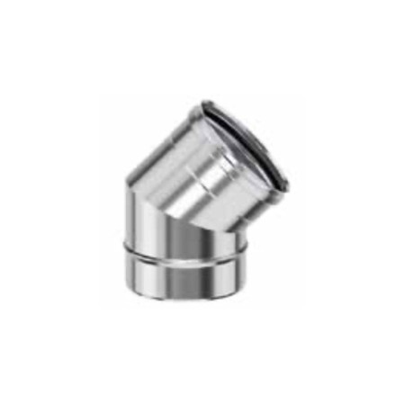 Polymaxacciai Curva a 45° - Eurostar MI - inox 316L Ø 080/100