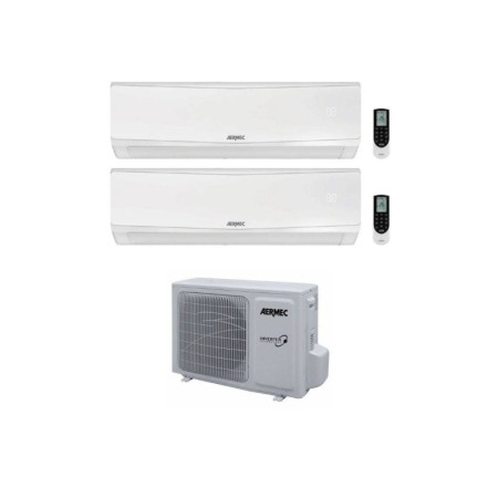 Aermec Climatizzatore Condizionatore Dual Split SPG 9+12 con MPG520 R-32 Inverter Wi-Fi Optional Classe A++