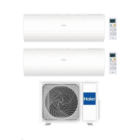 Haier Climatizzatore Dualsplit Pearl 12+18 con 2U50S2SM1FA-3 Inverter R-32 Wi-Fi Classe A++/A+