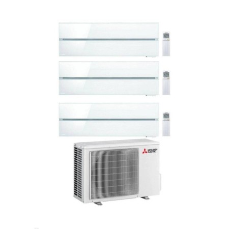 Mitsubishi Climatizzatore Trial Split Kirigamine MSZ-LN Bianco 9+9+18 con MXZ-3F54VF4 Inverter R-32 Wi-Fi Classe A+++