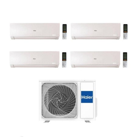 Haier Climatizzatore Quadri Split Flexis Plus White 9+12+12+18 Con 5U105S2SS5FA Inverter Wi-Fi Classe A++