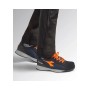 Diadora Utility Scarpe Antinfortunistiche Glove MDS Text Low S1PS FO HRO SR - Blu Scuro/Arancio Fluo, 45 EU, vista laterale.