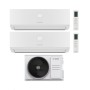 Bosch Climatizzatore Dual Split Climate 3000i 12+12 con 5000M 53/2 E Inverter R 32 Wi-Fi Optional Classe A++