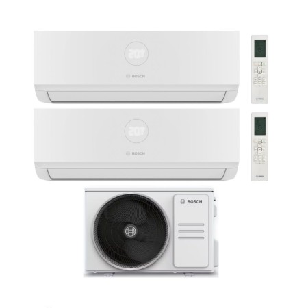 Bosch Climatizzatore Dual Split Climate 4000i 9+9 con 5000M 53/2 E Inverter R 32 Wi-Fi Incluso Classe A++