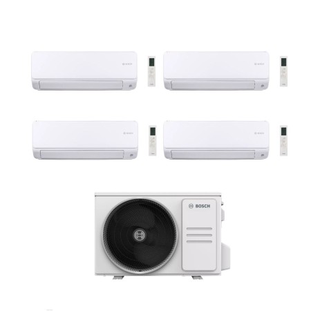 Bosch Climatizzatore Quadri Split Climate 6000i 12+12+12+12 con 5000M 105/4 E Inverter R 32 Wi-Fi Optional Classe A++