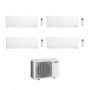 Mitsubishi Climatizzatore Quadri Split Linea Plus MSZ-AY VGK 9+12+12+18 con MXZ-4F80VF Inverter R-32 Wi-Fi Classe A++