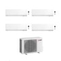 Mitsubishi Climatizzatore Quadri Split Kirigamine Zen MSZ-EF Bianco 9+9+9+15 con MXZ-4F72VF Inverter R32 WiFi Classe A++