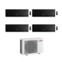 Mitsubishi Climatizzatore Quadri Split Kirigamine Zen MSZ-EF Nero 9+12+12+15 con MXZ-4F80VF Inverter R32 WiFi Classe A++