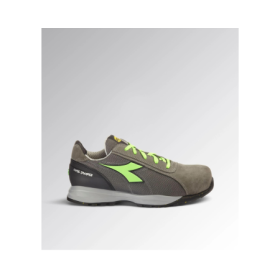 Diadora Utility Scarpe Antinfortunistiche Glove MDS Text S1P HRO SRC - Grigio Carbone / Verde fluo, Taglia 39 EU, vista laterale