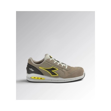 Diadora Utility Scarpe Antinfortunistiche Run Net Airbox Low S3 SRC - Grigio Vento / Grigio Vento, 40 EU, vista laterale