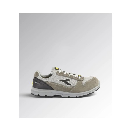 Diadora Utility Scarpe Antinfortunistiche Run Text Low S1P SRC ESD - Grigio Castello/Grigio Alluminio, 42 EU, vista laterale.