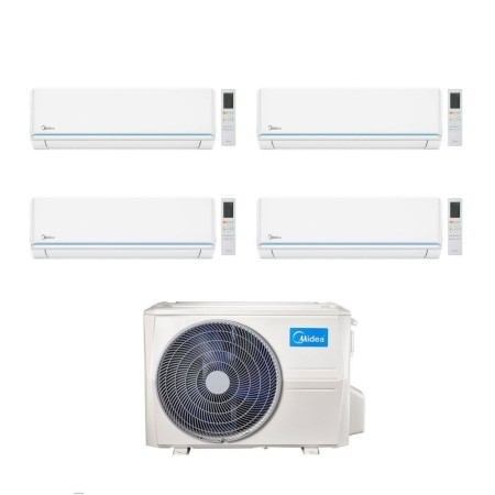 Midea Climatizzatore Quadri Split serie Evolution 9+12+12+12 con M5OE-42HFN8-Q Inverter R 32 Wi-Fi Classe A++