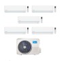 Midea Climatizzatore Penta Split serie Evolution 9+9+9+9+12 con M5OE-42HFN8-Q Inverter R 32 Wi-Fi Classe A++