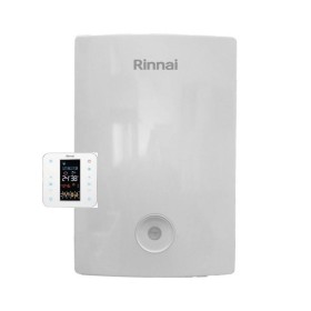 Rinnai Caldaia a Condensazione Momiji 34 kW con Cronotermostato Wi-Fi Metano Low NOx REB-KAI3135FF-NG con Kit Scarico Fumi