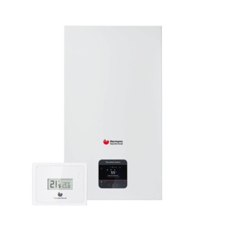 Hermann Saunier Duval Caldaia a Condensazione ThemaFast Condens 35 kW MA-CS/135 Wi-Fi Metano/Gpl con Kit Fumi Incluso