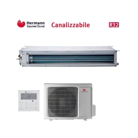 Hermann Saunier Duval Climatizzatore Canalizzato VivAir 48000 Btu Trifase SDH19-140IDNI + SDH10-140T IKDNO R-32 Classe A++