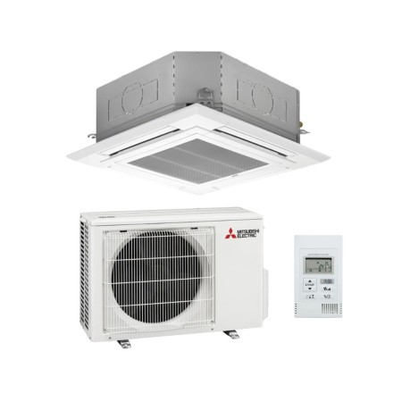 Mitsubishi Climatizzatore a Cassetta PLA-M100EA+PUZ-ZM100VKA 34000 btu Inverter Comando Incluso R-32 Wi-Fi Opt Classe A+