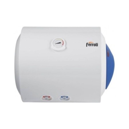 Ferroli Scaldabagno Elettrico Ferroli Calypso 100L HO 100/2 Orizzontale Attacco Destro 2 Anni di Garanzia