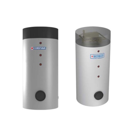 Cordivari Bollitore in Acciaio per Pompa di Calore Bolly 1 PDC WB 500 L Coibentazione Rigida