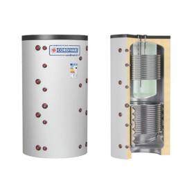 Cordivari Termoaccumulatore Combi 3 WC 2000 L con 2 scambiatori Fissi a Coibentazione Morbida Smontabile