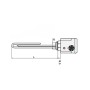 CORDIVARI Kit Resistenza Elettrica 1" 1/2  con Termostato Da 3 KW 220 Volt   dettagli