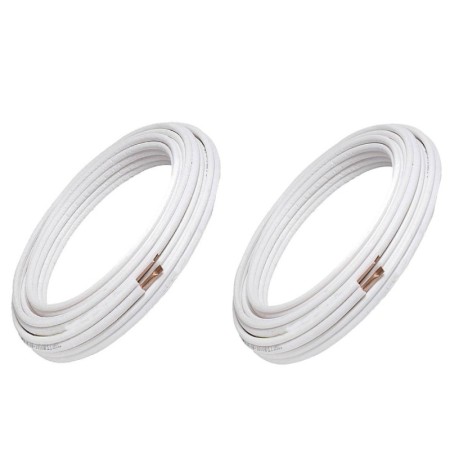 Kit Coppia Tubi Rame Climatizzatore Condizionatore  1/4 + 3/8  8 metri