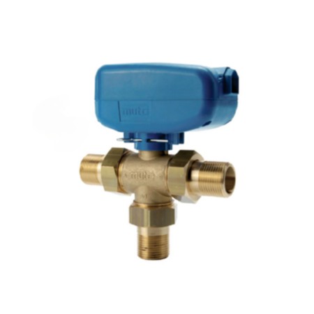 MUT Valvola a 3 Vie 3/4" Con Bocchettoni mm 230V con Kit Micro