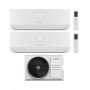 Bosch Climatizzatore Dual Split Climate 3000i 12+18 con 5000M 79/3 E Inverter R 32 Wi-Fi Optional Classe A+7