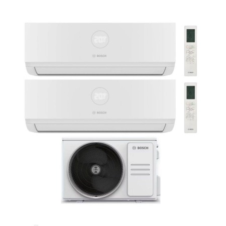 Bosch Climatizzatore Dual Split Climate 3000i 12+18 con 5000M 82/4 E Inverter R 32 Wi-Fi Optional Classe A++