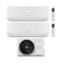 Bosch Climatizzatore Dual Split Climate 3000i 12+24 con 5000M 125/5 E Inverter R 32 Wi-Fi Optional Classe A++