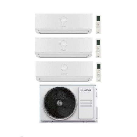 Bosch Climatizzatore Trial Split Climate 3000i 7+9+12 con 5000M 82/4 E Inverter R 32 Wi-Fi Optional Classe A++