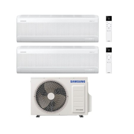 Samsung Climatizzatore Dual Split Windfree Elite S2 12+12 BTU con AJ050TXJ2KG/EU Inverter R-32 Wi-Fi Classe A+++