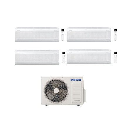 Samsung Climatizzatore Quadri Split Windfree Elite S2 9+9+9+9 BTU con AJ080TXJ4KG/EU Inverter R-32 Wi-Fi Classe A++