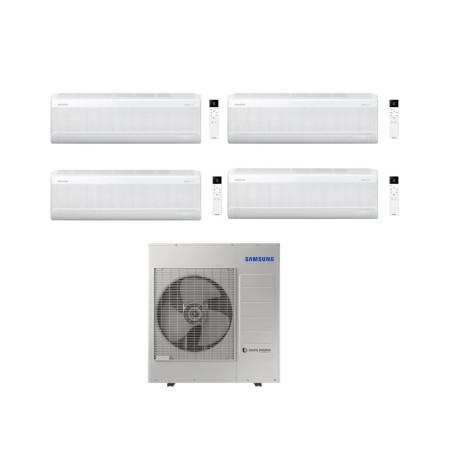 Samsung Climatizzatore Quadri Split Windfree Elite S2 7+7+9+12 BTU con AJ100TXJ5KG/EU Inverter R-32 Wi-Fi Classe A++