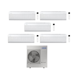 Samsung Climatizzatore Penta Split Windfree Elite S2 7+7+7+7+12 BTU con AJ100TXJ5KG/EU Inverter R-32 Wi-Fi Classe A++